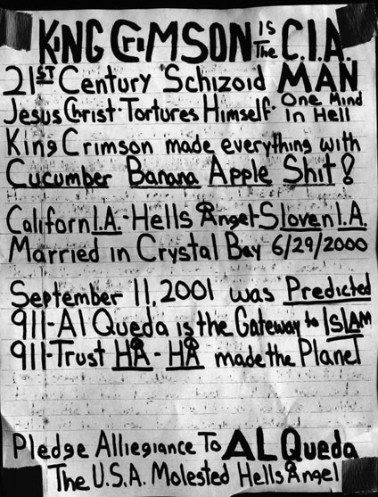 king crimson is CIA